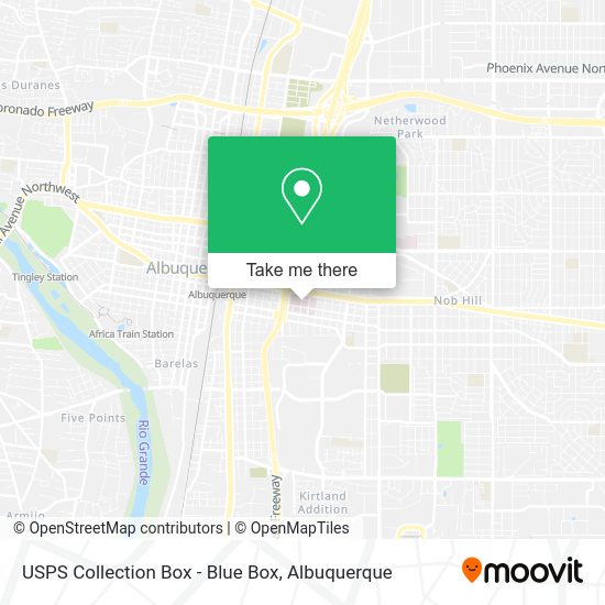 USPS Collection Box - Blue Box map
