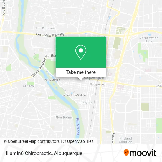 Illumin8 Chiropractic map