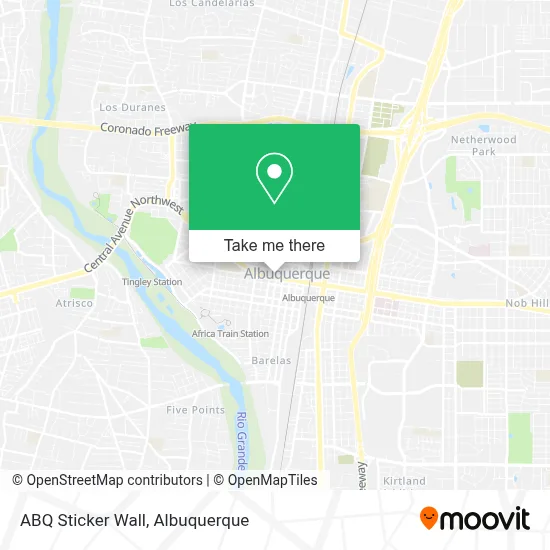 ABQ Sticker Wall map