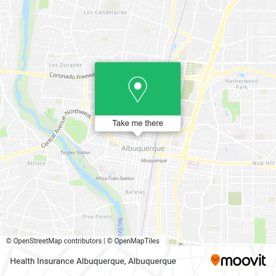 Health Insurance Albuquerque map