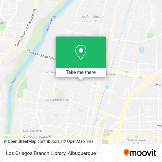 Los Griegos Branch Library map