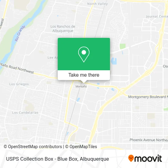 USPS Collection Box - Blue Box map