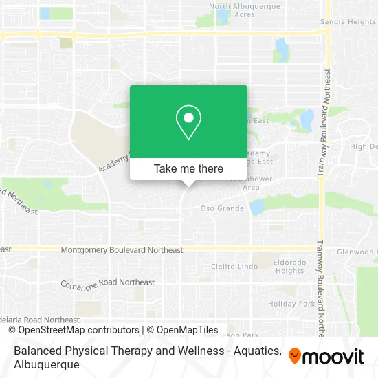 Balanced Physical Therapy and Wellness - Aquatics map