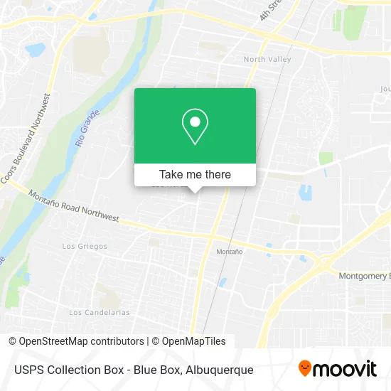 USPS Collection Box - Blue Box map