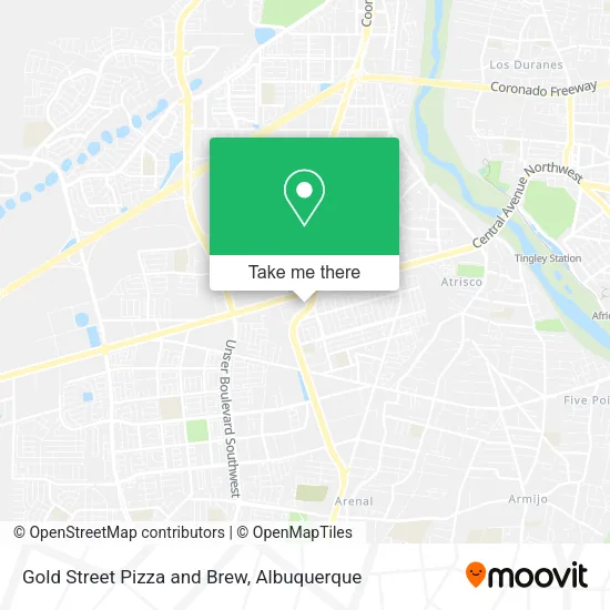 Gold Street Pizza and Brew map