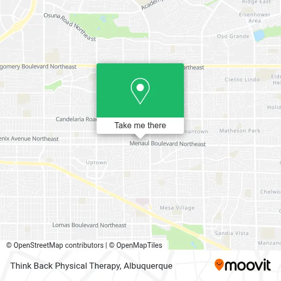 Think Back Physical Therapy map