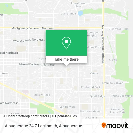 Albuquerque 24 7 Locksmith map