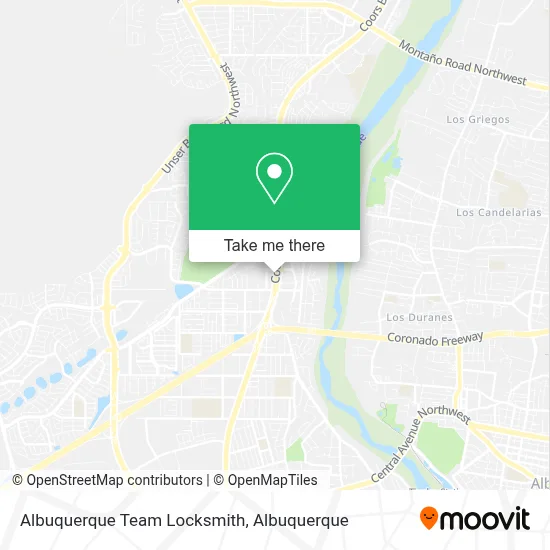 Albuquerque Team Locksmith map