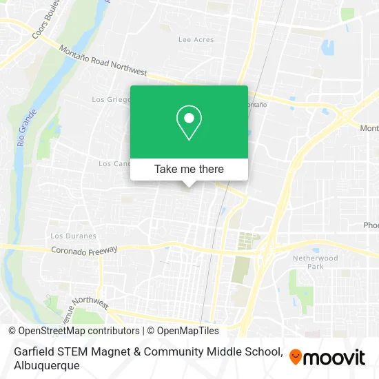 Mapa de Garfield STEM Magnet & Community Middle School