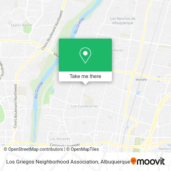Los Griegos Neighborhood Association map