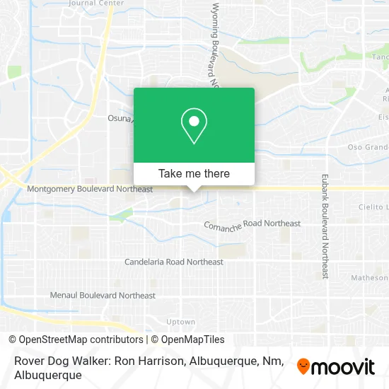 Rover Dog Walker: Ron Harrison, Albuquerque, Nm map