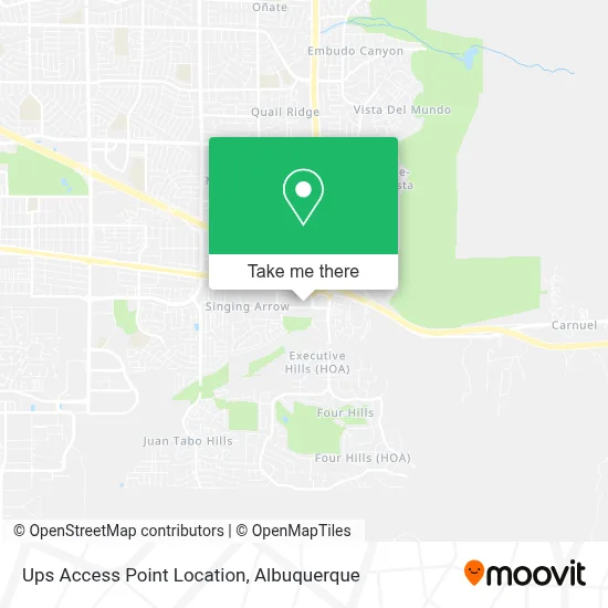 Ups Access Point Location map