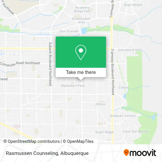 Rasmussen Counseling map