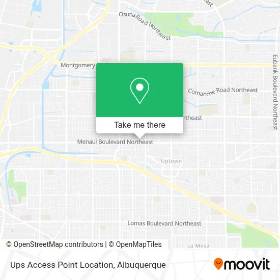 Ups Access Point Location map