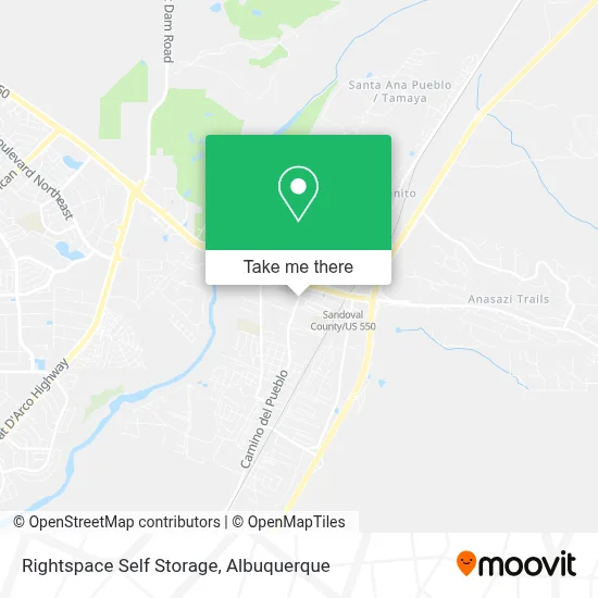Rightspace Self Storage map