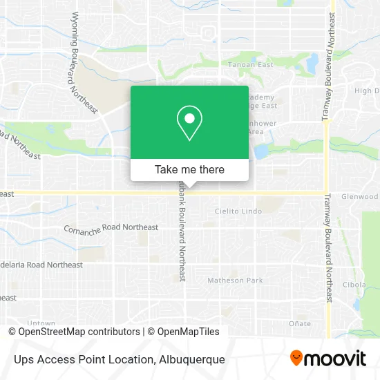 Ups Access Point Location map