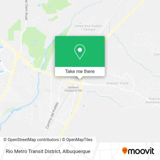 Rio Metro Transit District map
