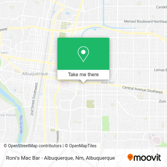 Roni's Mac Bar - Albuquerque, Nm map