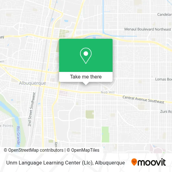 Unm Language Learning Center (Llc) map