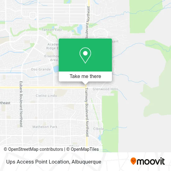 Ups Access Point Location map