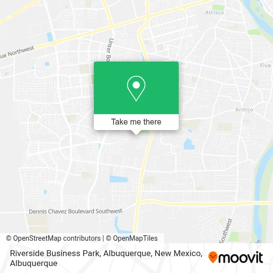 Riverside Business Park, Albuquerque, New Mexico map