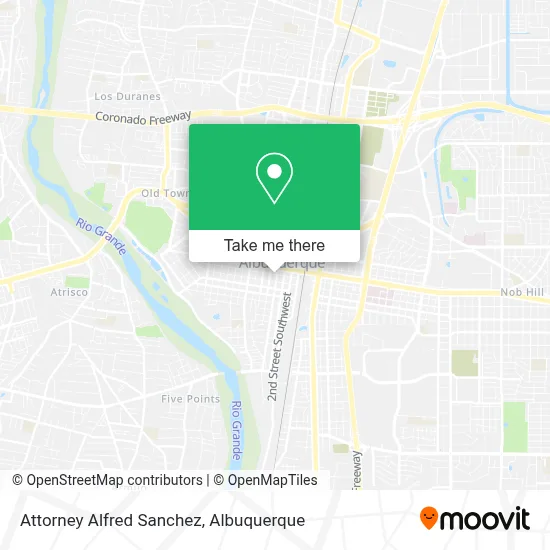 Attorney Alfred Sanchez map