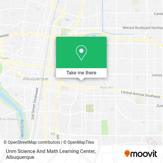 Unm Science And Math Learning Center map