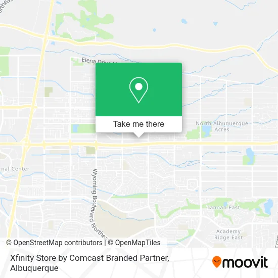 Xfinity Store by Comcast Branded Partner map