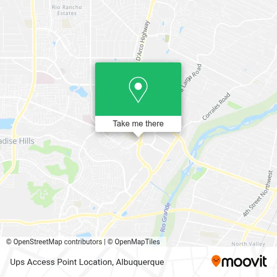Ups Access Point Location map