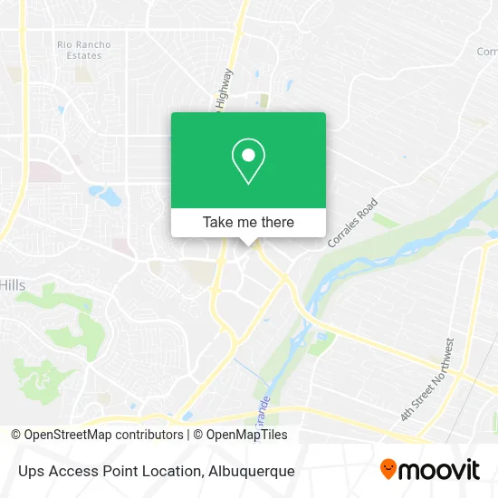 Ups Access Point Location map