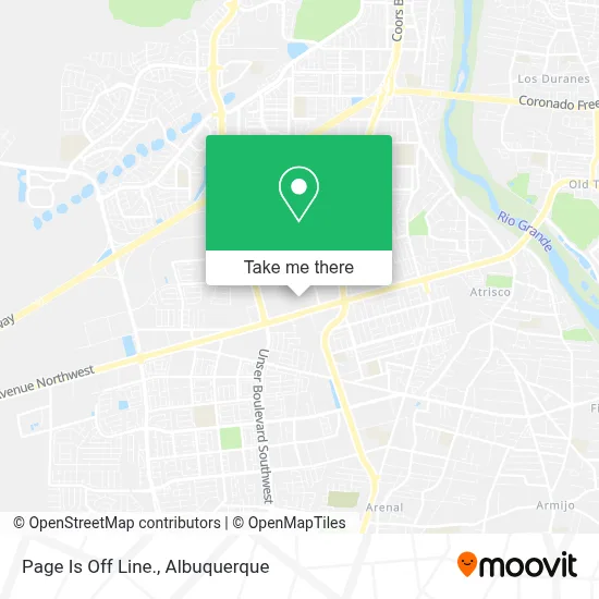 Page Is Off Line. map