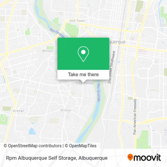 Rpm Albuquerque Self Storage map