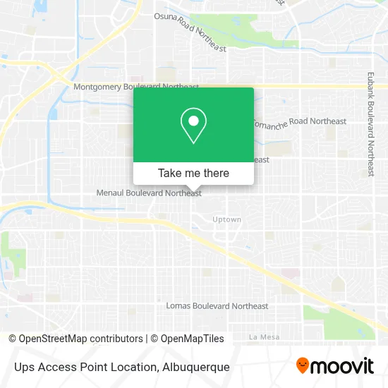 Ups Access Point Location map