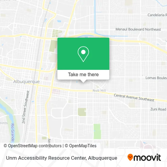 Unm Accessibility Resource Center map