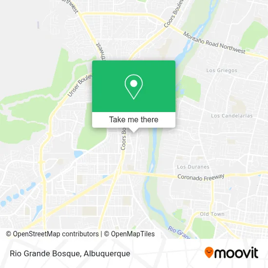 Rio Grande Bosque map