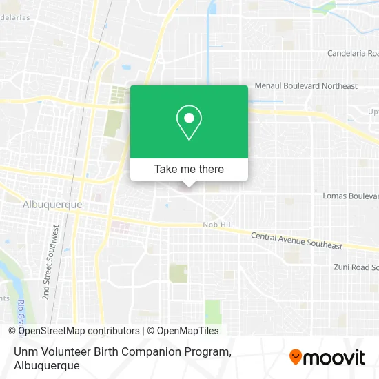 Unm Volunteer Birth Companion Program map