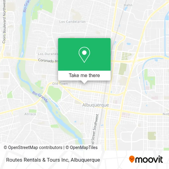 Routes Rentals & Tours Inc map