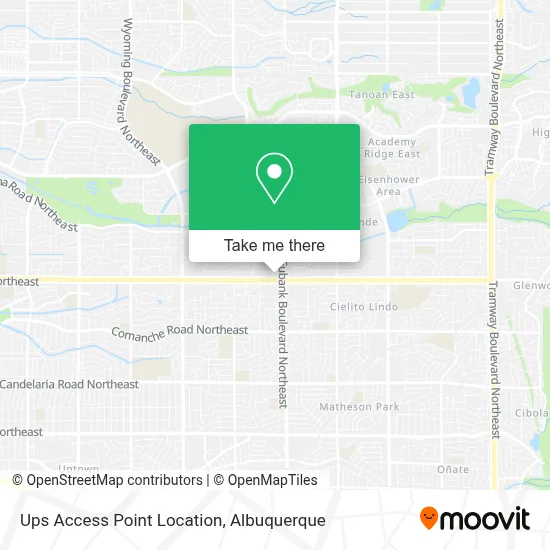 Ups Access Point Location map