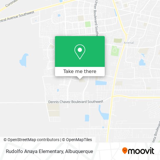 Rudolfo Anaya Elementary map