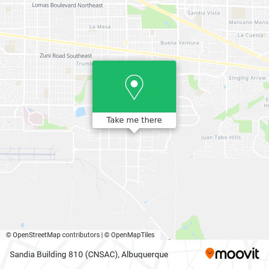 Sandia Building 810 (CNSAC) map