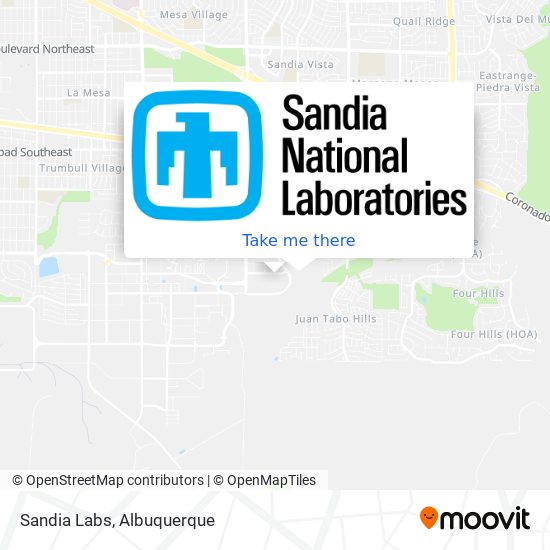 Sandia Labs map