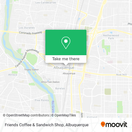 Mapa de Friends Coffee & Sandwich Shop