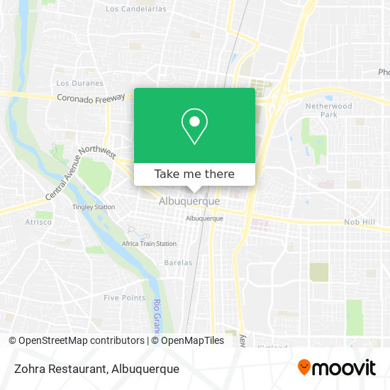 Mapa de Zohra Restaurant