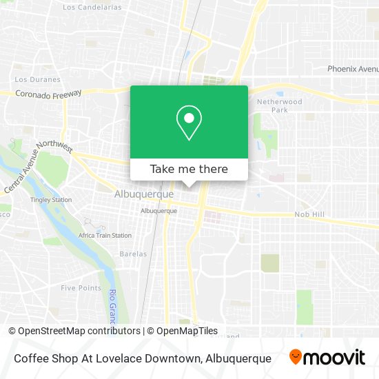 Mapa de Coffee Shop At Lovelace Downtown