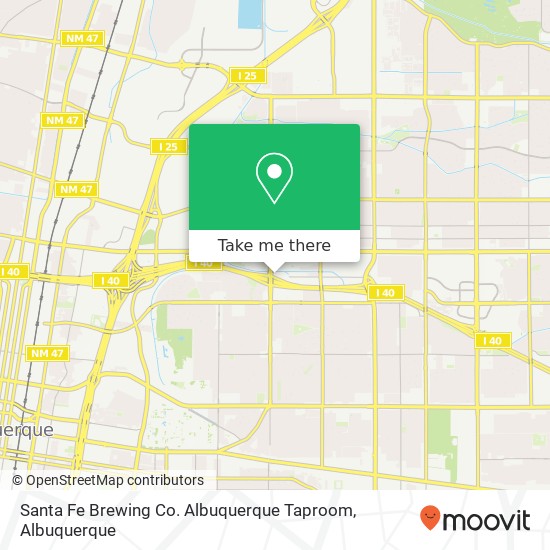 Santa Fe Brewing Co. Albuquerque Taproom map