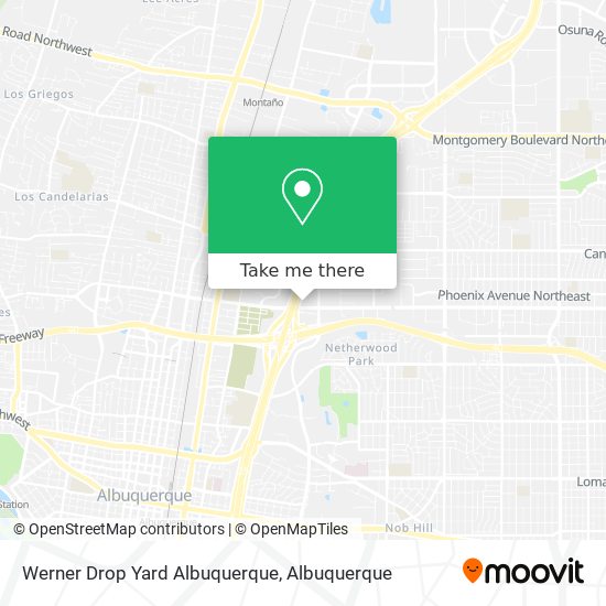 Mapa de Werner Drop Yard Albuquerque