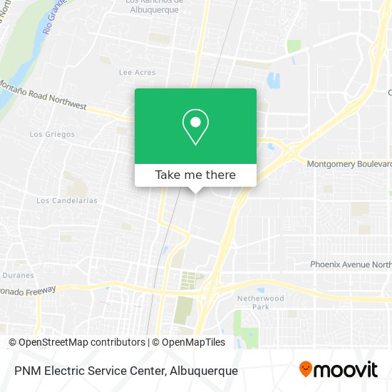 Mapa de PNM Electric Service Center