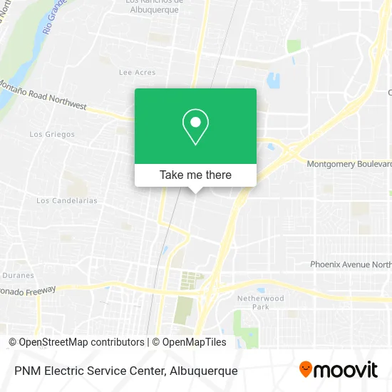 PNM Electric Service Center map