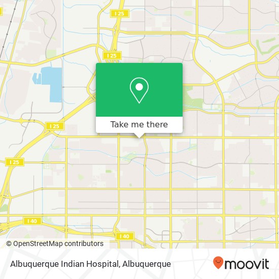 Mapa de Albuquerque Indian Hospital