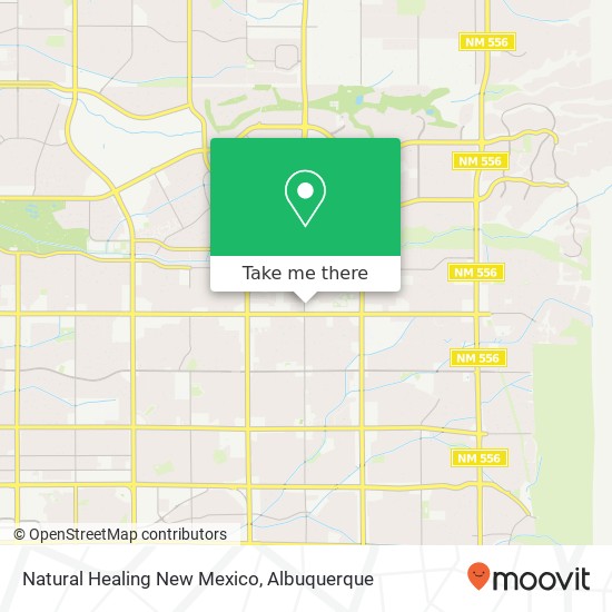 Natural Healing New Mexico map